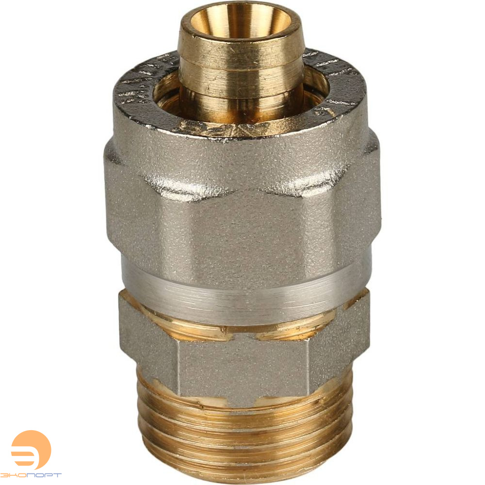 Муфта НР 16х1/2" латунь (обжим) Stout