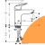 Смеситель для раковины Logis,  100 мм, без донного клапана, HANSGROHE
