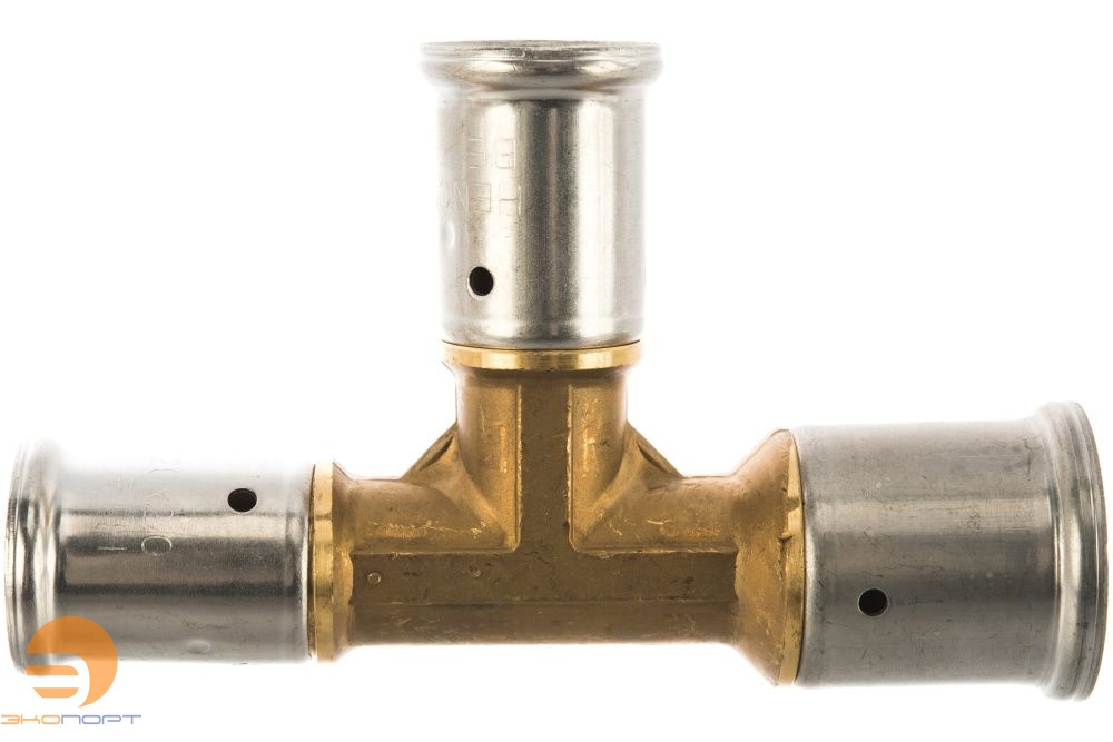 Тройник 26-20-20 латунь, пресс HENCO