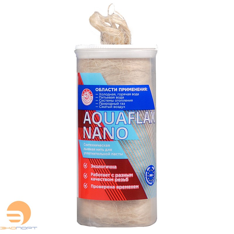 Нить льняная nano, сантех. ЕВРО, туба 80 гр. Aquaflax