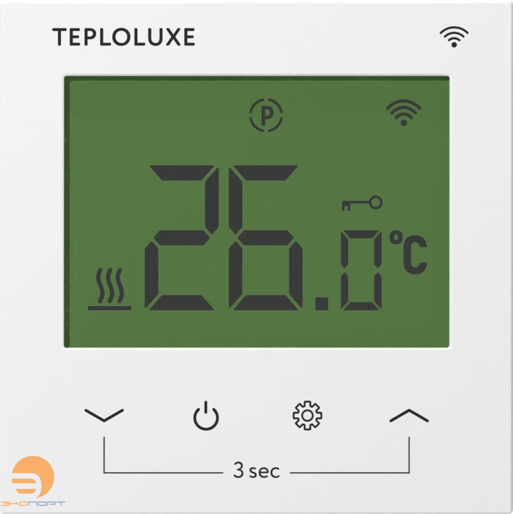 Терморегулятор электронный Pontus wi-fi белый Теплолюкс