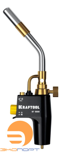 Горелка газовая KF-9000 с пьезоподжигом, турбо нагрев + 30% 2000°С, Blue Fire Kraftool
