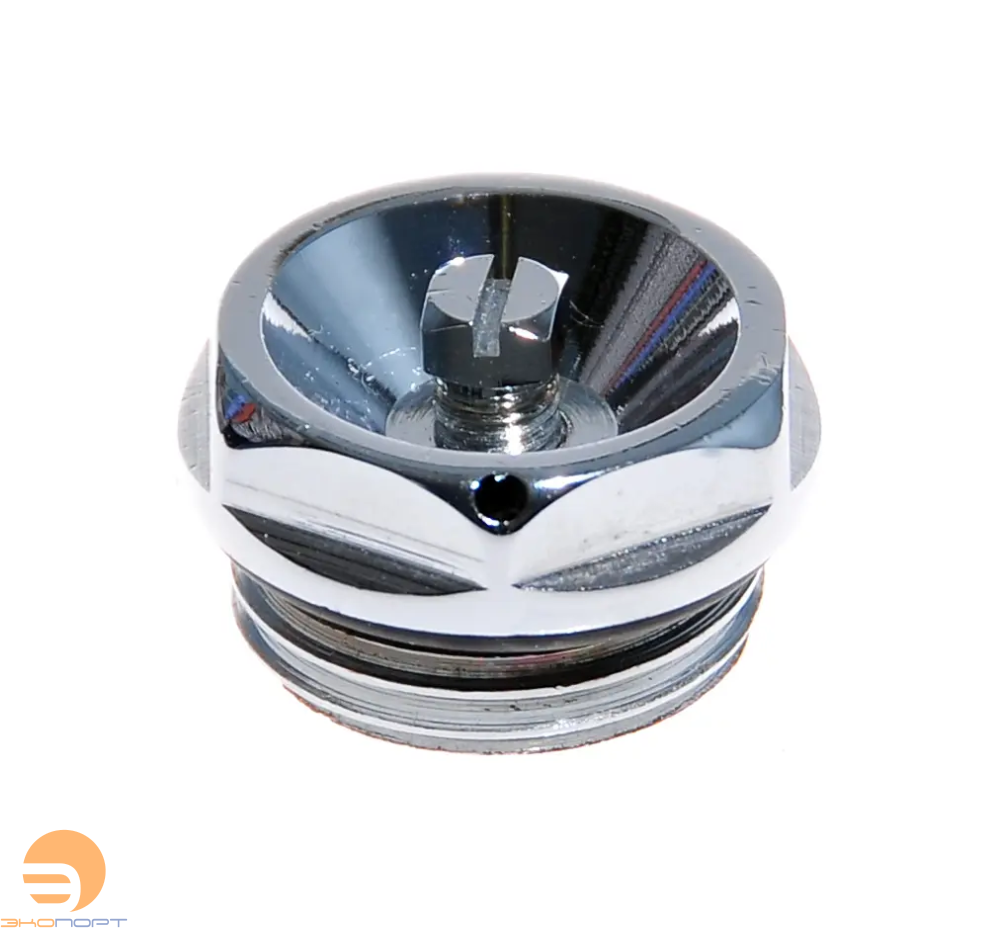 Заглушка с воздухоотводчиком хромированная 3/4"НР, SMART
