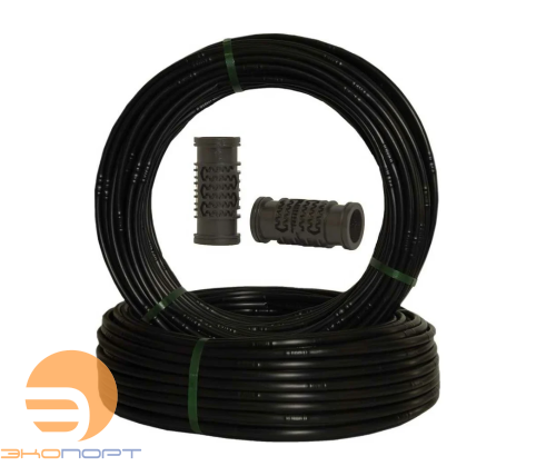 Трубка компенсированная 33 см 1,1мм расход 2.0 л/ч, чёрная Green Helper (бухта 100м)