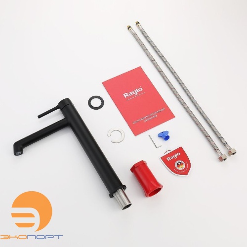 Смеситель для раковины R20 высокий, Черный матовый, RAGLO