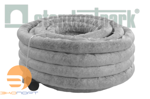 Труба дренажная ПНД D110x50м SN4 перфорированная гофрированная в фильтре из геотекстиля STANDARTPARK