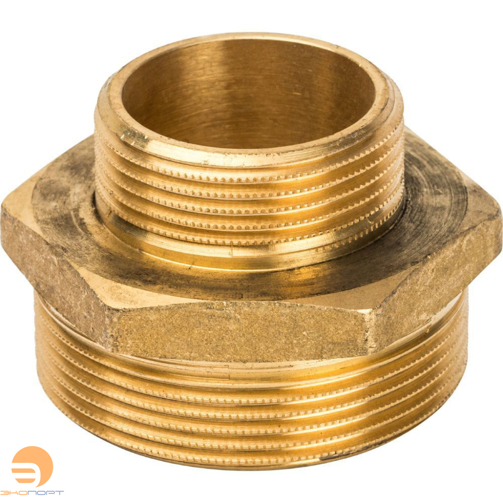 Ниппель НР-НР 2х1 1/4 (латунь) STOUT