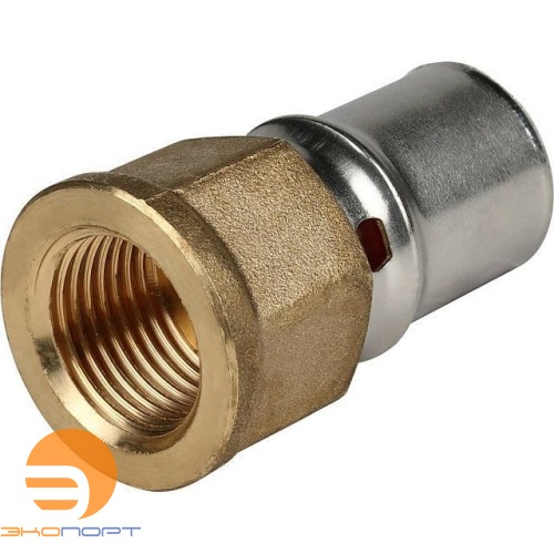Муфта 20х1/2 ВР латунь пресс Stout
