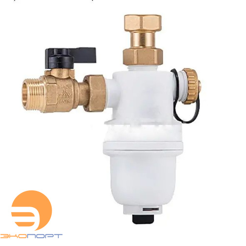 Шламоотделитель с магнитом для настенных котлов, 3/4" НР, STOUT