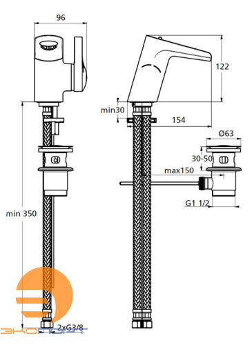 Смеситель для раковины Ceraspring IDEAL STANDARD