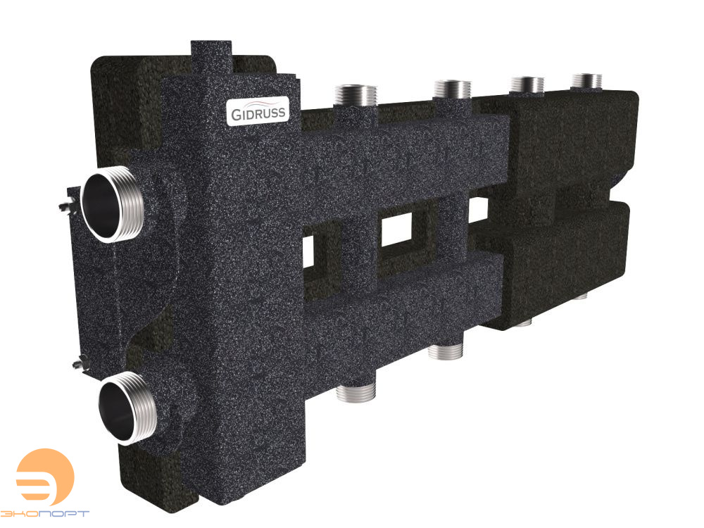 Балансировочный коллектор BM-80-5DU.EPP (до 80 кВт, подкл. котла G 1 1/4", 2+2 контура G 1", б. к.G 1 1/4"