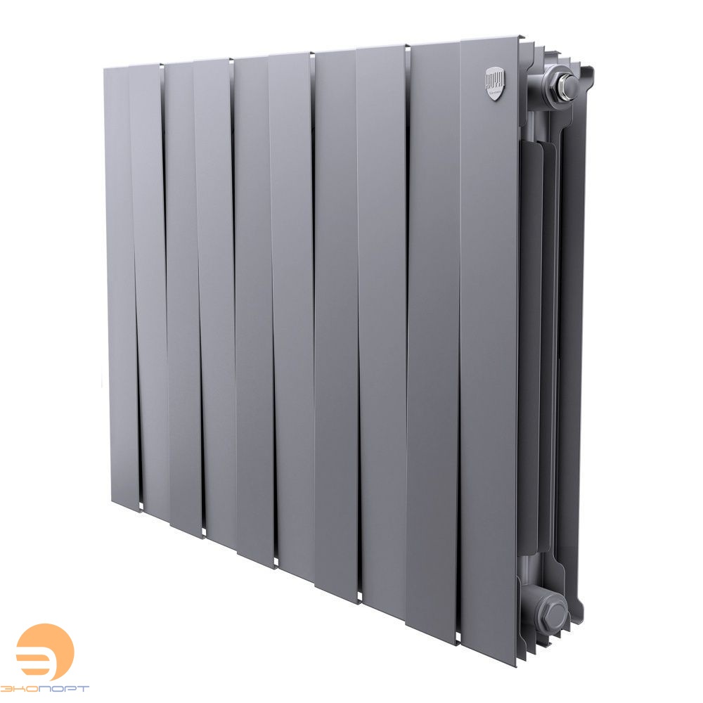 Радиатор биметаллический PianoForte Silver Satin 500/100 10 секций Royal Thermo