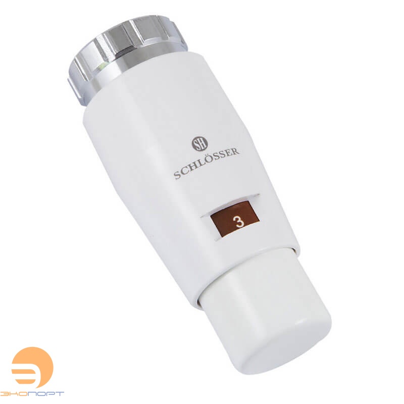 Термостатическая головка MINI 6011 DZ клемма БЕЛЫЙ Schlosser