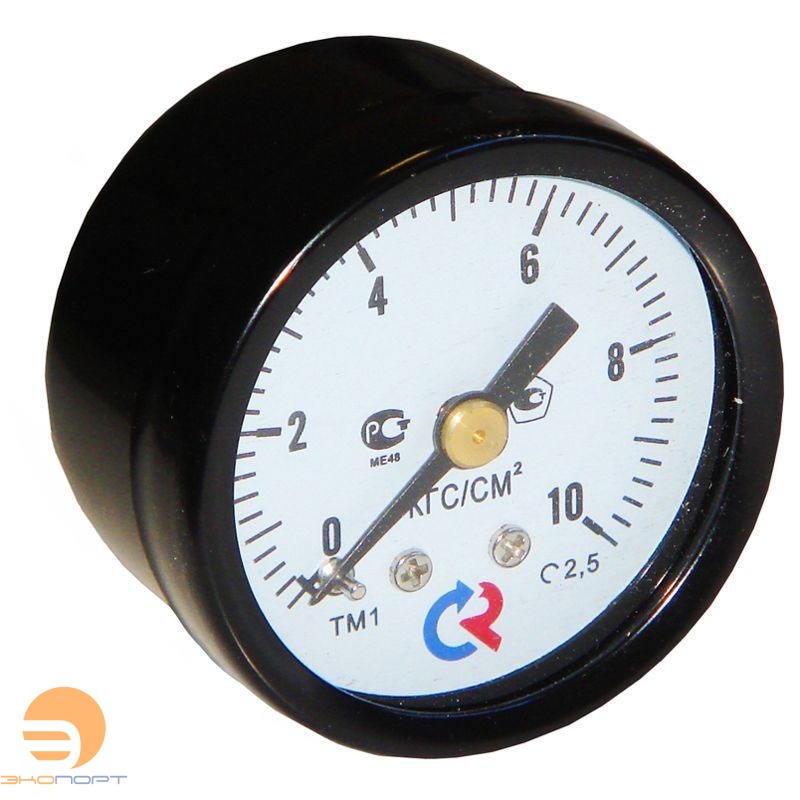 Манометр ТМ-110Т.00 (0..1,0 МПа), G1/8", 40мм, кл.т. 2,5, 150С, аксиальный