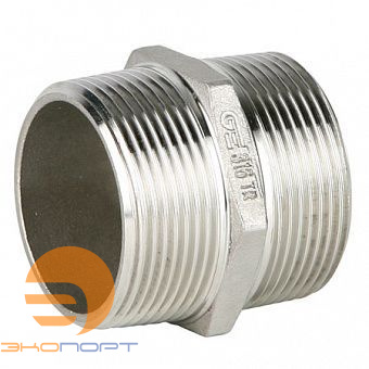 Ниппель Н-Н DN 1/2, PN20, нерж. сталь AISI316