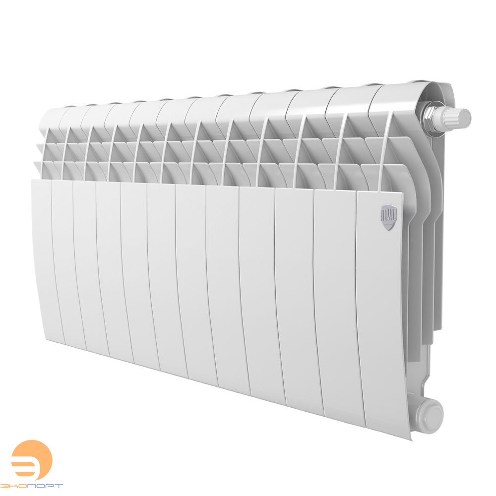 Радиатор биметаллический BiLiner Bianco 350/87 12 секций (белый) Royal Thermo