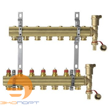 Комплект коллекторов  FHF-7 set вент. вставки латунь 