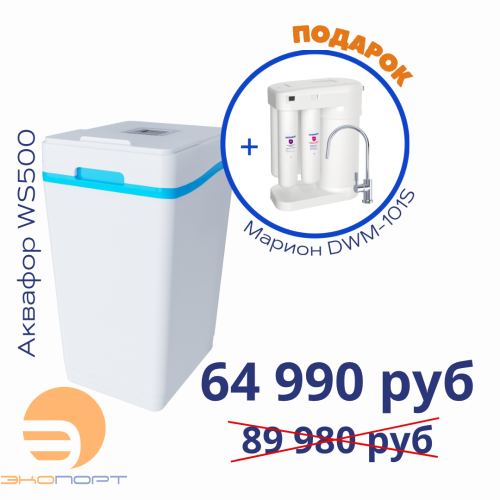Умягчитель АКВАФОР WS500+Автомат питьевой воды Аквафор Марион DWM-101S