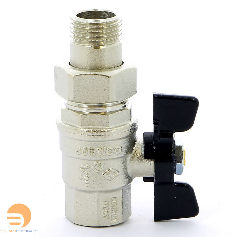 Кран со сгоном усиленный НВ  1/2" (бабочка) Bugatti