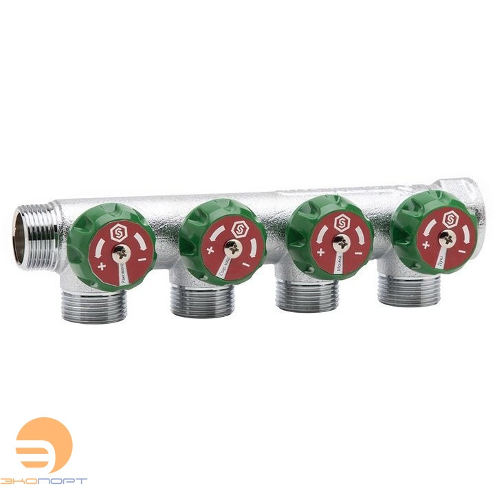 Коллектор регулирующий 1"/3/4 4 вых. EK  STOUT