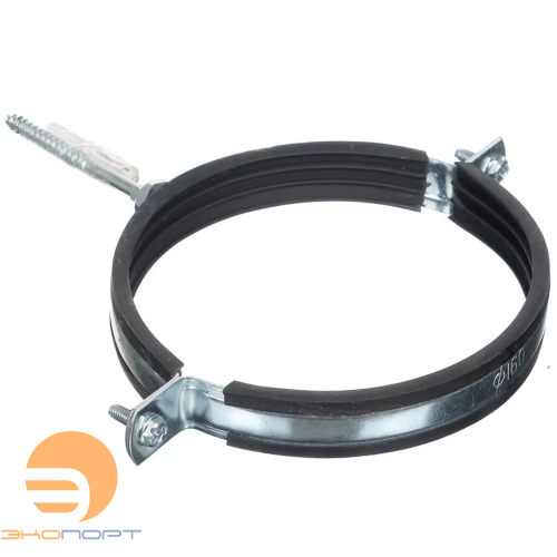 Хомут трубный 6" (162-170) М10 с креплением 