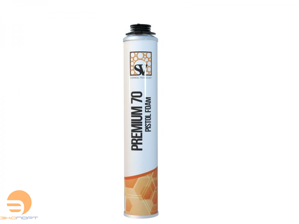 Пена монтажная SV premium 70, проф. (под пистолет), 870мл ВСЕСЕЗОННАЯ, КРЕПЕЖ