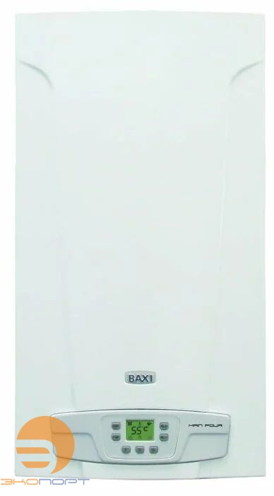 Котел газовый настенный ECO Four 24, 24 кВт двухконт., дымоход Ø120 BAXI