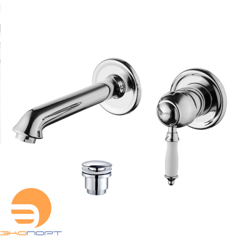 Смеситель для умывальника VILLA, встраиваемый, хром, LEMARK