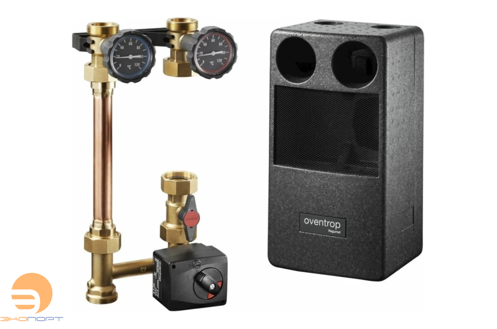 Насосная группа "Regumat M3-180" Ду 25, без насоса, доп. шаров. кран, с 3-х ходовым смесителем 