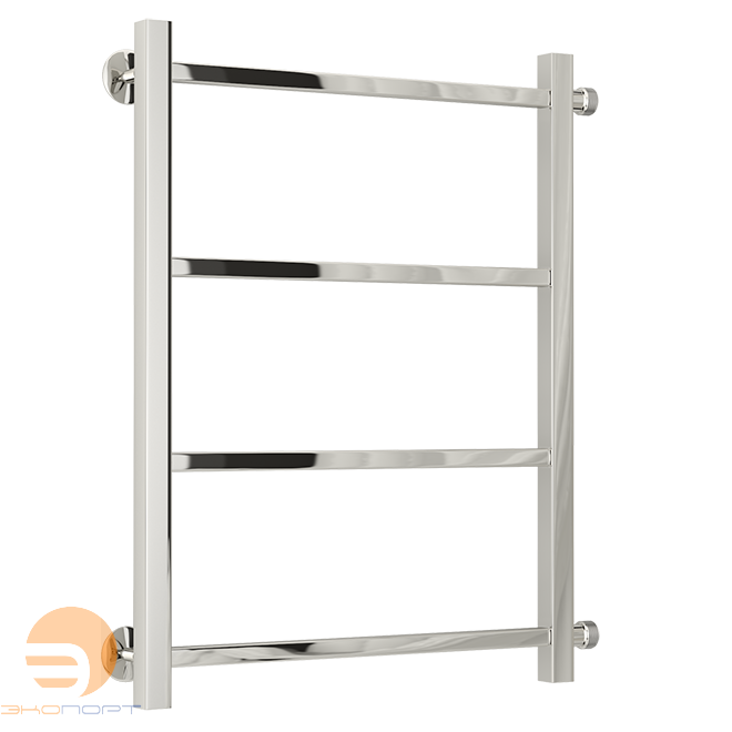 Полотенцесушитель "Версия - КБ" 500х500 (4 перекл.) П 20х20, нерж.сталь, полировка, Стилье