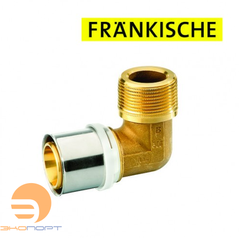 Угольник 90* 20х1/2" НР alpex-duo XS латунь  Frankische