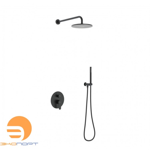 Душевой комплект NARDIS 2R BLACK, черный матовый, BERGES