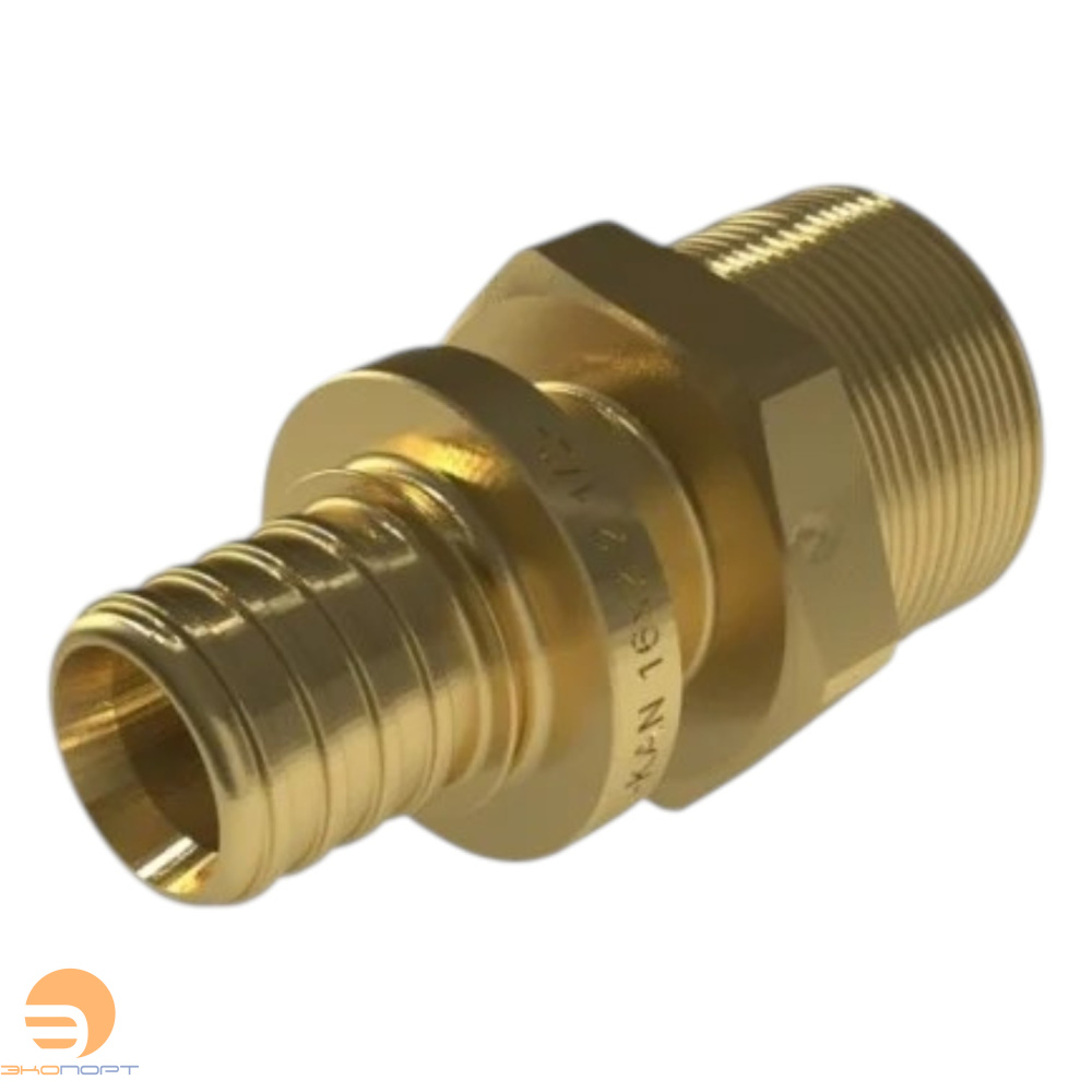 Соединитель 16 G1/2" НР латунный UltraLine KAN-therm
