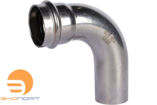 Отвод НВ 15х90* нерж. Rommer