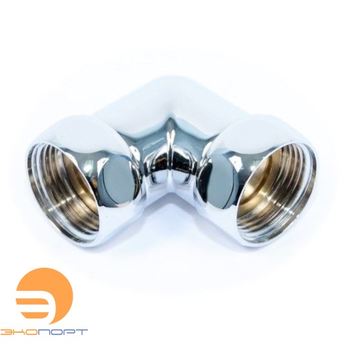 Сгон угловой (американка) для полотенцесушителя 1 х 3/4 ВВ ХРОМ SMART 