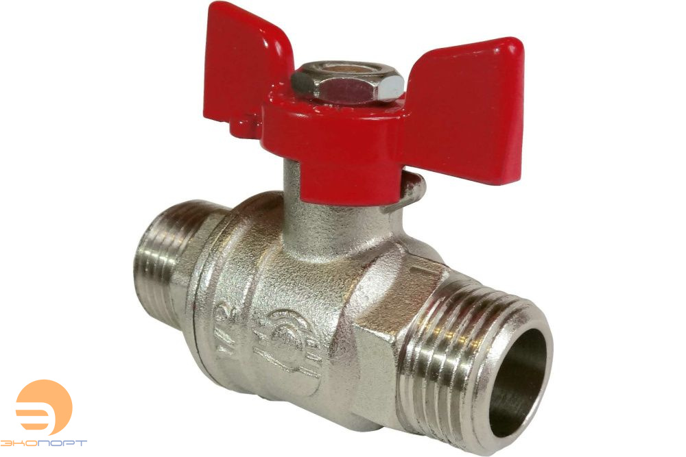 Кран шаровой НР  3/4" (бабочка) Valfex