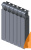 Радиатор биметаллический Monolit 500/100   4 секции G3/4" боковое подкл. Титан Rifar