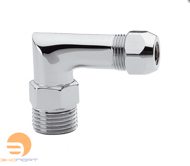 Уголок хром 10ц х 1/2" Н Remer