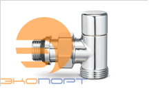 Клапан радиаторный запорный 1/2x3/4 Ek угловой хром Varmega