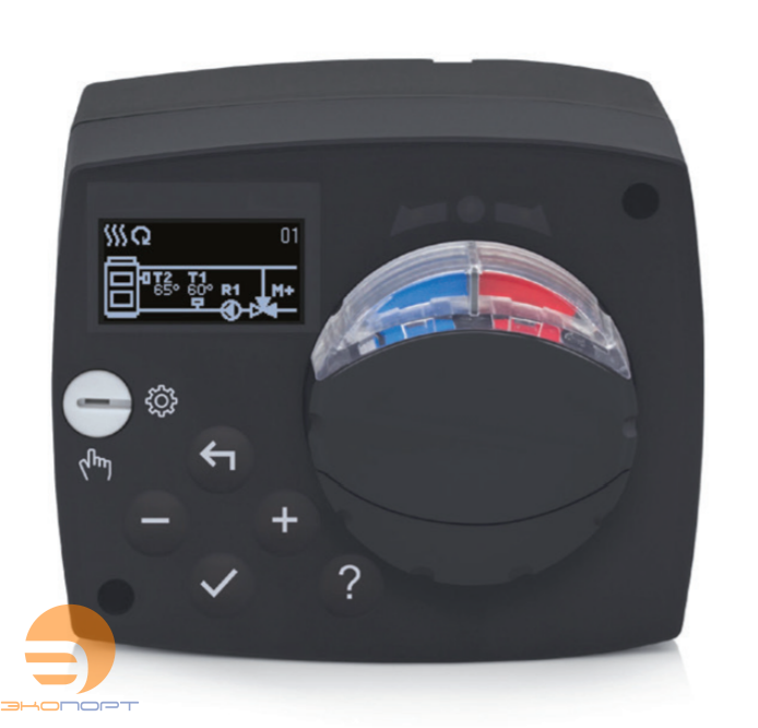 Электропривод STD со встроенным теромостатом 0-95 С° два датчика (6 H*м) Huch