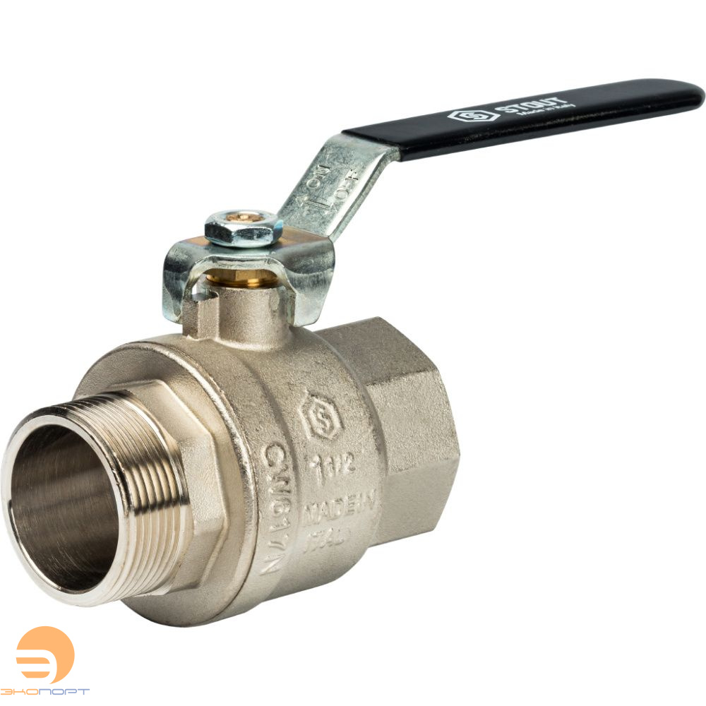 Кран шаровой полнопроходной ВН 11/2" (ручка) STOUT