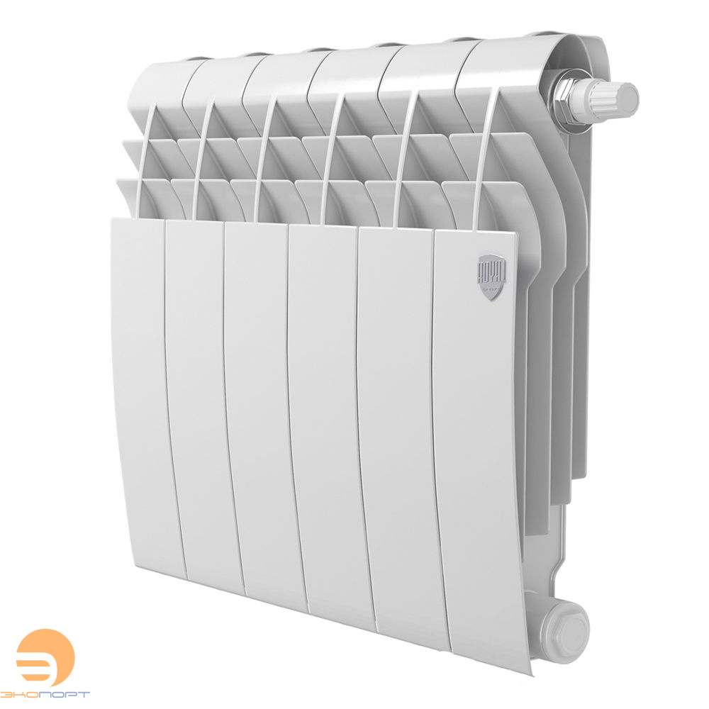 Радиатор биметаллический BiLiner Bianco 350/87  6 секций (белый) Royal Thermo