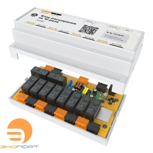 Блок расширения на 10 реле 12А RS485 (Modbus) ectoСontrol