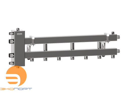 Балансировочный коллектор BMSS-100-4D + монтажный комплект K.BM-100 GIDRUSS