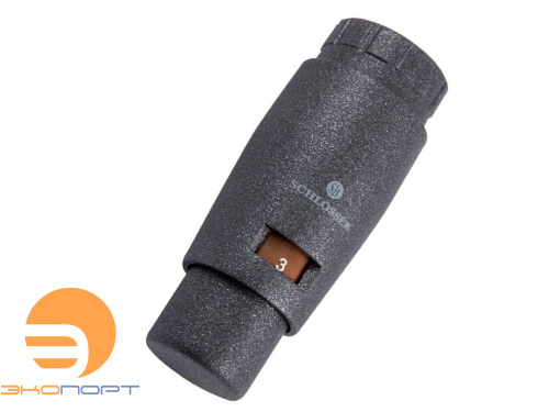 Головка термостатическая MINI 6011 DZ клемма RAL 9005 Schlosser