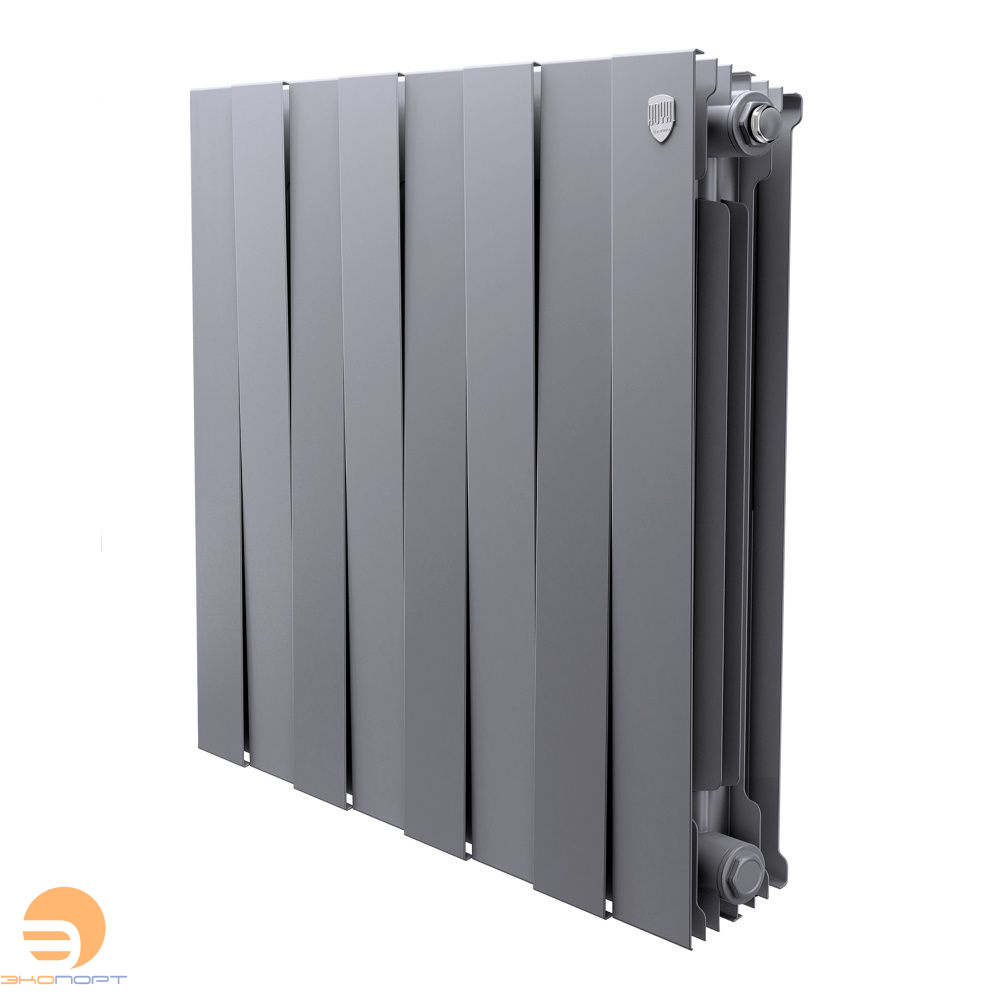 Радиатор биметаллический PianoForte Silver Satin 500/100  8 секций Royal Thermo