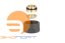 Соединение резьбозажим. 15 (резьба 3/4") черный Varmega