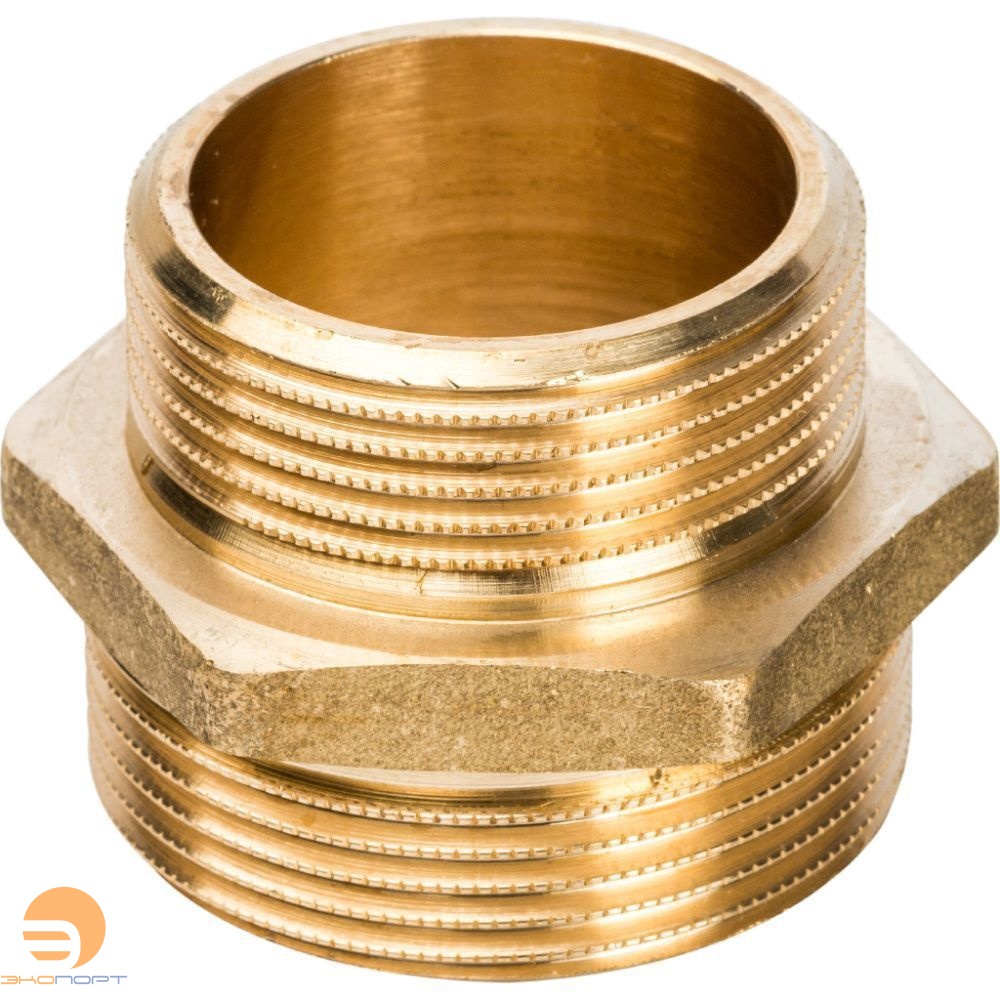 Ниппель НР-НР 1 1/2х11/4 (латунь) STOUT