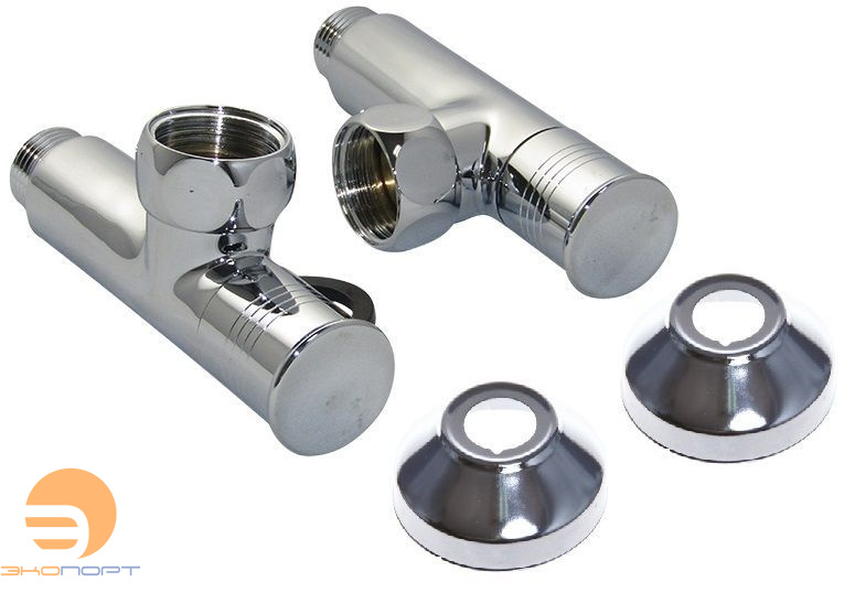 Кран угловой, колпачок 1"х3/4" г/ш с отражателем SMART/Компл ПАРА (2шт.)