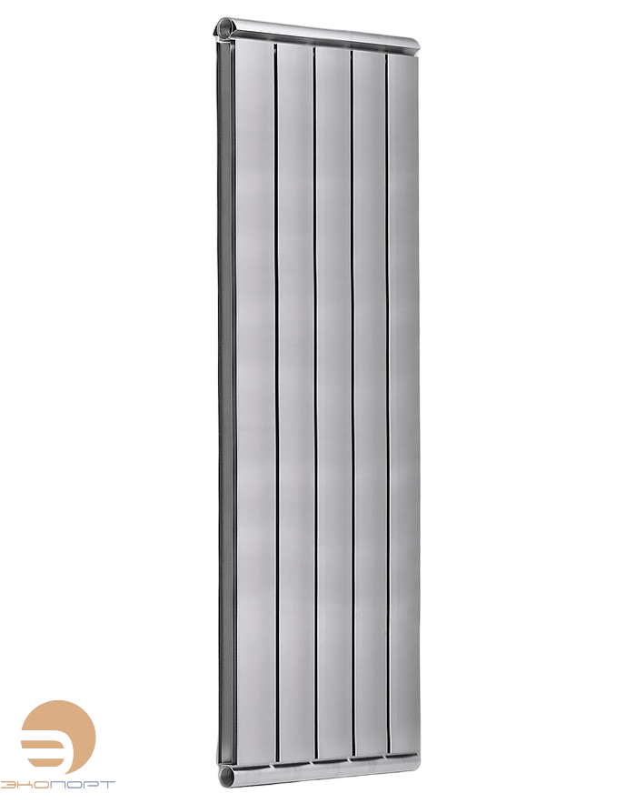 Радиатор Silver В-1800-3секц подкл. нижнее RAL9006 темное серебро Муар (1350Вт)